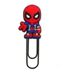 Clipe de Papel Grande Homem-Aranha Transfronteiriço Material de Escritório Clipe de Papel Criativo Fofo Agulha em Forma de U Marcador de Página de Desenho Animado em PVC