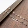 Cadena de Labio de Acero Inoxidable Tipo Cadena Ovalada 3+1O Collar para Clavícula de Mujer Pulsera Cadena Colgante Joyería DIY Cadena de Soldadura