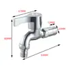 Grifo Automático para Lavadora de Cobre Extendido de 1/2 Pulgada con Doble Salida para Uso Doméstico, Una Entrada y Dos Salidas