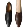 Zapatos Individuales Elegantes de Estilo Francés con Punta Cuadrada Pequeña, Boca Profunda, Tacón de Aguja, Tacón Gatito, Cuero Suave, Retro, Simple, Elegantes, de Socialité, Tacones Altos