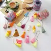 Pensamiento de siete colores nuevo estilo chino multi-cabeza doble capa borla colgante decoración caja de regalo embalaje de regalo materiales para floristería DIY