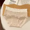 Roupa íntima para mulheres, algodão puro, algodão para meninas, antibacteriana grau 10A, Categoria A, algodão para bebês, entrepernas estendido, calcinha de biquíni de cintura média para mulheres