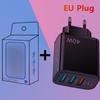Cargador de teléfono móvil de carga rápida PD20W + QC3.0 2.4A con doble USB y 2 puertos USB, cargador de viaje PD, venta al por mayor