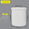 Botella de Plástico de 1L Tanque de Tinta Blanca de 500g Botella Blanca de Boca Ancha de 1L Tapa de Rosca Barril de Embalaje Opaco a la Luz de 1000g