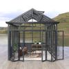 Casa de Aleación de Aluminio Techo de Espiga Solarium Techo de Jardín Vidrio Laminado Resistente al Viento Aislamiento Térmico Protección Solar Casa de Cristal Personalización