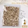 Taladro para Uñas Color Champagne Explosivo Red de Internet Mini Pequeño Forma Plana Broca Super Brillante Piedra de Pedrería Decoración para Uñas