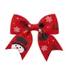 Acessórios de Cabelo Personalizados para Meninas de Natal Transfronteiriços Tecido Estampado Alce Acessórios de Festa Princesa Grampo de Cabelo Grampo de Cabelo 4791