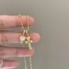 Se Puede Desmontar con Bricolaje ~ Collar con Colgante de Corazón Dorado y Cruz, Gama Alta, Lujo Accesible, Nicho, Exquisito Collar de Cadena para Clavícula para Mujeres