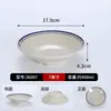 Conjunto de 10 Pratos de Melamina Vintage, Pratos Imitação Esmalte para Hot Pot de Rua Retro de Chongqing, Pratos Plásticos Especiais Comerciais