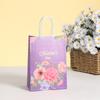 Nova bolsa de mão para o Dia das Mães moda estampa bolsa de mão Dia das Mães bolsa de papel Kraft atacado