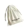 Bolsa de borla fina de bambú-algodón, bolsa de algodón texturizado, bolsa de almacenamiento para joyas y baratijas, logotipo personalizado disponible