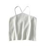[Aprobación Directa de Fábrica] Camisola de Cuello Halter Nuevo Estilo 2025 Top Caliente para Capa Interior Espalda Descubierta Blanco