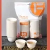 Taza de Té Gongfu Desechable de Cáscara de Arroz Resistente a Altas Temperaturas Espesada Taza de Degustación de Té Taza de Muestra de Degustación Portavasos de Almacenamiento Set Taza de Hospitalidad