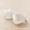 Caixa de armazenamento transparente em formato de coração plástico PS de grau alimentício Ferrero Rocher chocolate doce de Natal presente caixa de coração para nail art