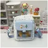 Linda Bolsa Cruzada de Peluche de Perro - Bolso de Hombro de Nailon con Estampado de Estrellas para Mujer, Bolso de Mano Kawaii para el Día a Día