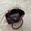 Bolsa de Gran Capacidad para Estudiantes Internacionales que Van a Clase Moda Nueva 2026 para Mujer Bolso de Hombro Individual Tejido Bolso Tote Casual