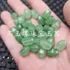 Jade de Quartzito Seis Lados Passante Pedra de Jade Contas Soltas Verde Grama Multifacetado Facetado Contas de Arroz Acessórios para Pulseira DIY Joias