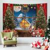 Colgante de Pared Navideño Fondo de Foto Tela Árbol de Navidad Más Vendido Transfronterizo Guirnalda Navideña Tapiz Tela Decorativa Decoración del Hogar