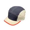 Gorra de Cinco Paneles Bloque de Color para Exteriores, Secado Rápido, Visera Corta, Ligera y Transpirable, Gorra de Béisbol para Mujer, Gorra con Visera para Protección Solar de Primavera y Verano