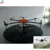 Dron para protección de cultivos para mantenimiento de jardines 10L equipo de dron para tierras de cultivo con pulverización de fertilizante químico dron para protección de cultivos
