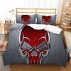 Juego de ropa de cama de tres piezas con estampado digital, estampado de calavera, comercio exterior de Amazon, textil para el hogar, colcha de cuatro piezas