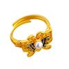 Tienda de oro con plato jubilee de esmalte de oro francés antiguo, anillo de perlas, anillo ajustable de alta calidad para mujer