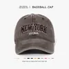 Gorra de Béisbol para Mujer, Estilo Coreano, Versátil, Vintage, Algodón Lavado, Circunferencia de Cabeza Grande, Hace que la Cara Parezca Más Pequeña, Visera Solar, Ala Suave, Gorra Tipo Pato para Hombre