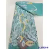 Vestido Moderno Francés Bordado con Lentejuelas Vestido de Boda Tela de Encaje Lentejuelas Nupciales Tela de Encaje