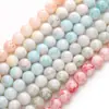 Cuentas de Porcelana Interior Rota Imitación Cristal 10mm Teñido al Agua Cuentas Redondas Esmaltadas Hechas a Mano para DIY Joyería Accesorios Venta al por Mayor