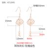 S925 Prata Esterlina Retro Court Style Ear Hook Suporte com Contas Redondas Fivela Segura Ear Drop Suporte Vazio Brincos Artesanais DIY Acessórios