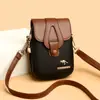 Monedero para Teléfono Móvil Transfronterizo 2026 para Mujer, Bolso Pequeño Versátil Ligero, Bolso de Hombro de Doble Capa Simple a la Moda, Bolso Cruzado de Moda