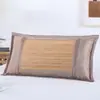 Funda de almohada de seda helada de doble cara para verano, funda de almohada de esterilla fresca de verano, cojín para almohada, funda de almohada fresca, funda de almohada de ratán de hielo, un paquete