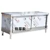 Gabinete con Puerta Corredera de Hotel con Soldadura Integrada, Mesa de Trabajo de Acero Inoxidable Extra Grueso 304, Gabinete Doméstico de Cocina, Fábrica de Estación de Trabajo