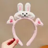 Diadema Linda de Orejas de Conejo, Tocado de Peluche de Dibujos Animados, Accesorios para el Cabello de Pascua para Niños y Adultos, Linda Decoración de Zanahoria