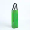 Bolsa Roja para Vino Tinto Transfronteriza Bolsita de Regalo Tridimensional Película Láser Bolsa No Tejida Hecha a Medida Ecológica Bolsa de Compras para Ropa