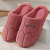 Pantufas de Algodão Masculinas para Outono, Uso Doméstico Interno, Pantufas Quentes de Sola Grossa para Casal, Pantufas Pós-Parto Antiderrapantes Forradas com Lã para Mulheres no Inverno