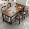 Mesa de comedor para el hogar una mesa cuatro sillas mesa de restaurante tienda de snacks tienda de barbacoa comercial mesa y silla para apartamento pequeño combinación de mesa