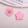 Parches florales de resina dulces y versátiles con diseños de flor de huevo y tulipán, perfectos para accesorios para el cabello DIY, pasadores y decoración de zapatos
