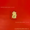 Nuevo Producto Oro Puro 999 Girasol Flor de Dinero Llavero Colgante de Bolsa de Alta Gama Regalo para Eventos Festivos Venta al por Mayor