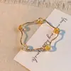 Nova Pulseira de Contas de Esmalte Simples Estilo Chinês Pulseira Retro Ninho Sofisticado Feminina Roxo Melhor Amigo do Estudante Joia de Mão