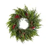 Corona de Navidad Nueva para Puerta Principal, Pared, Hogar, Fiesta, Decoración de Fiesta, Corona de Decoración Navideña de Ratán, Temu Transfronterizo