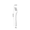 Acero Inoxidable 304 Transfronterizo Elegante Vajilla Engrosado Juego de Cuchillo y Tenedor para Bistec Cuchara para Café y Postre Vajilla Occidental de Hotel