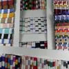 Tecido de Malha Listrada Bicolor Não Elástico de Algodão Puro, Tecido Jersey Listrado Tingido no Fio 100% Algodão Penteado