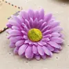 Flor de Girasol Gerbera Flor de Girasol Cabeza de Flor Flor Falsa Flor de Seda Decoración de Arte Floral para el Hogar Acero Inoxidable