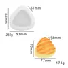 Molde Squishy de Fruta enlatada Piña Tostada con Queso Pan Triangular Realista Molde de Silicona Hecho a Mano DIY