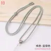 Cordão Tingido Flor de Pessegueiro Tecido à Mão Jade Dourado Pei Jade Hetian Pingente de Jade Cordão Corda de Colar Pequena Fresca