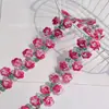 Opciones Multicolores Disponibles, Encaje Bordado de Poliéster Rosa, Pequeñas Flores Delicadas, Código de Barras Hidrosoluble Accesorio para el Cabello Hanfu