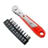 Chave de catraca de 36 dentes bidirecional para frente e para trás cotovelo em forma de L chave de fenda de canto de cabeça redonda ferramenta para espaço estreito transfronteiriço