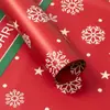 Papel de embrulho para flores de Natal, papel kraft, presentes de véspera de Natal, pequenos presentes, buquês, embalagem à prova d'água, materiais florais