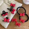 Rojo Grande Puntos Polka Lazo Resina Accesorios DIY Funda Teléfono Móvil Zuecos Pasador Cuerda para el Cabello Accesorios Mayoreo